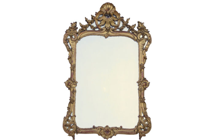 miroir bois dore louis xv