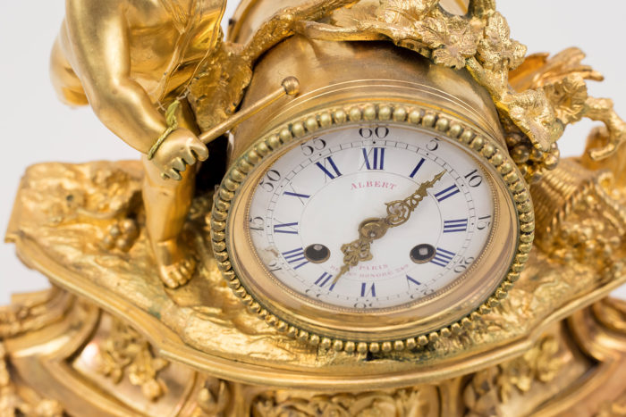 Horloge style Louis XVI bronze cadran
