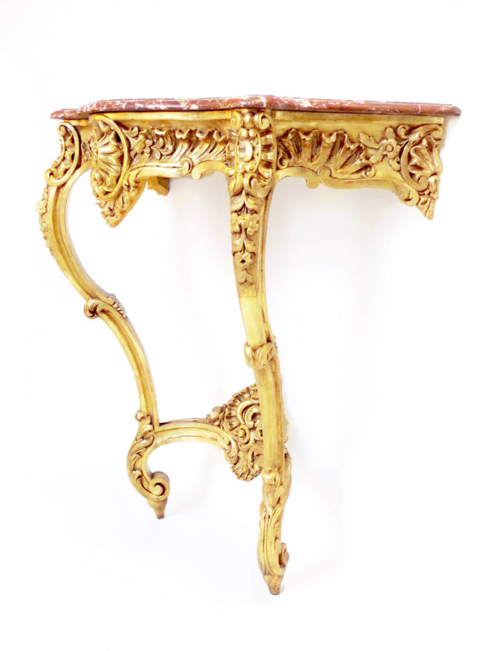 Louis XV gilt wood console