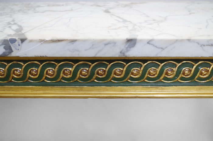 Louis XVI green table console