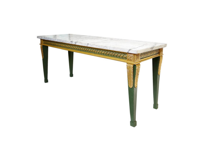 Louis XVI green table console