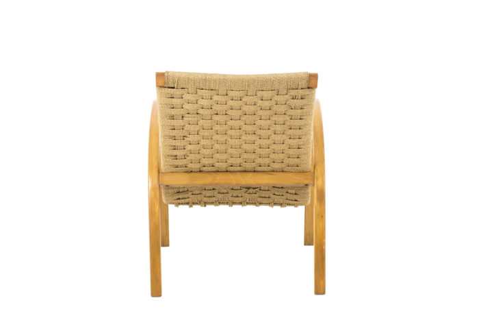 fauteuils corde hêtre blond design scandinave back