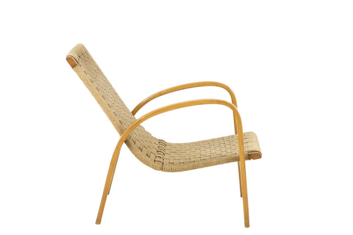 fauteuils corde hêtre blond design scandinave side