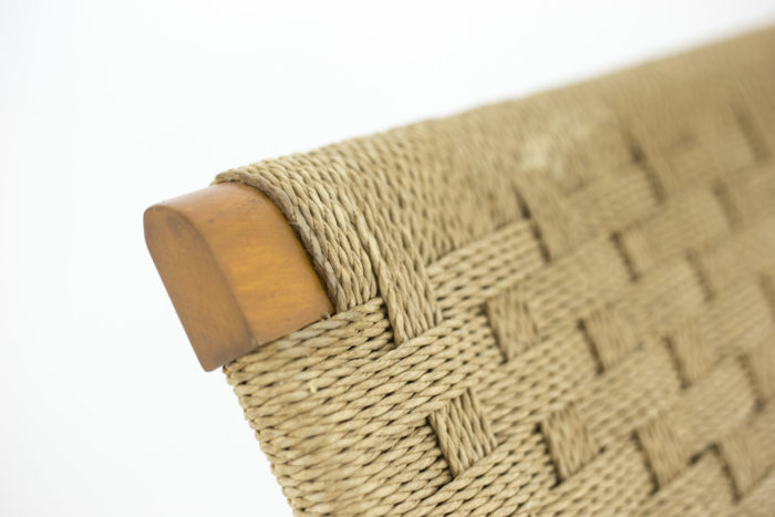 armchairs rope blond beech detail