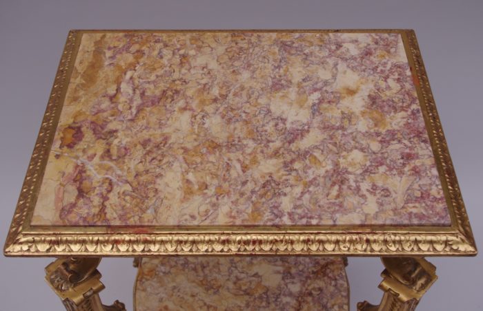 table salon marbre bois doré transition