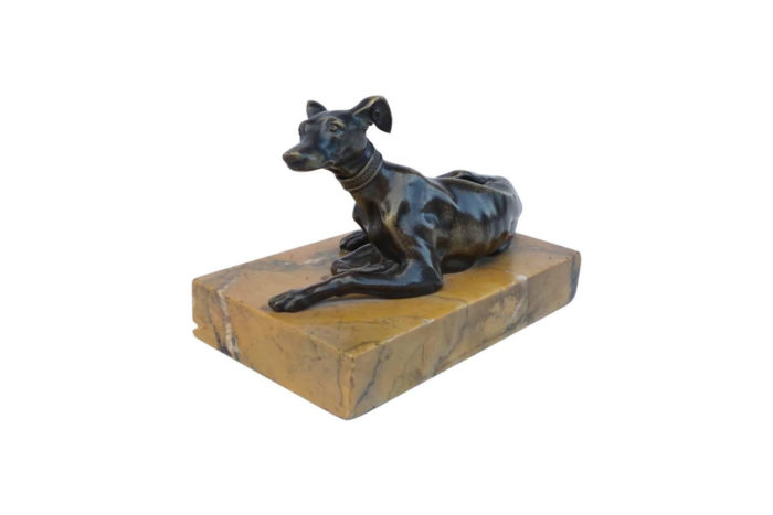 greyhound bronze sculpture