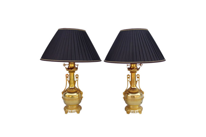 lampe bronze doré