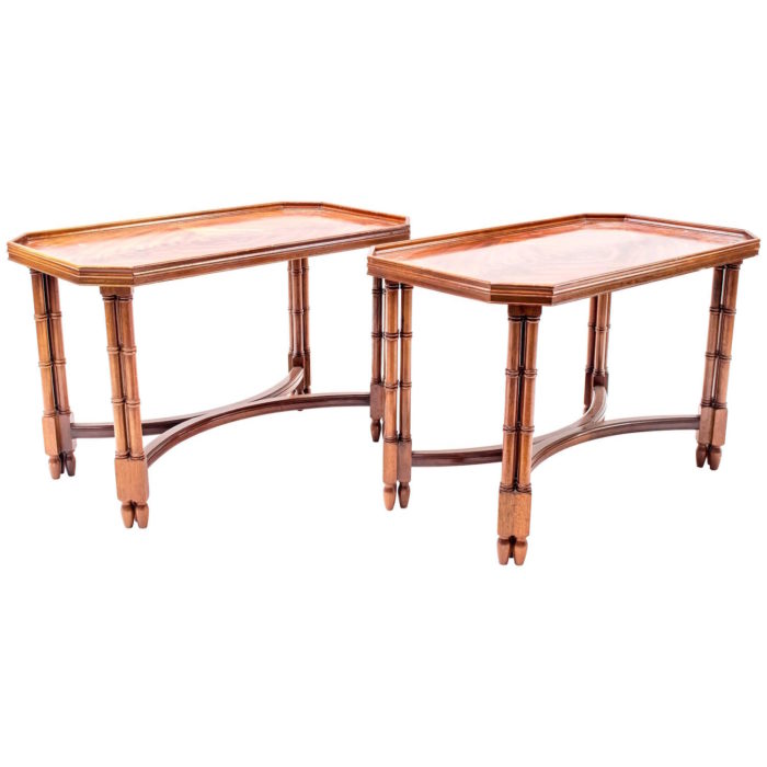Madelein Castaing style side tables