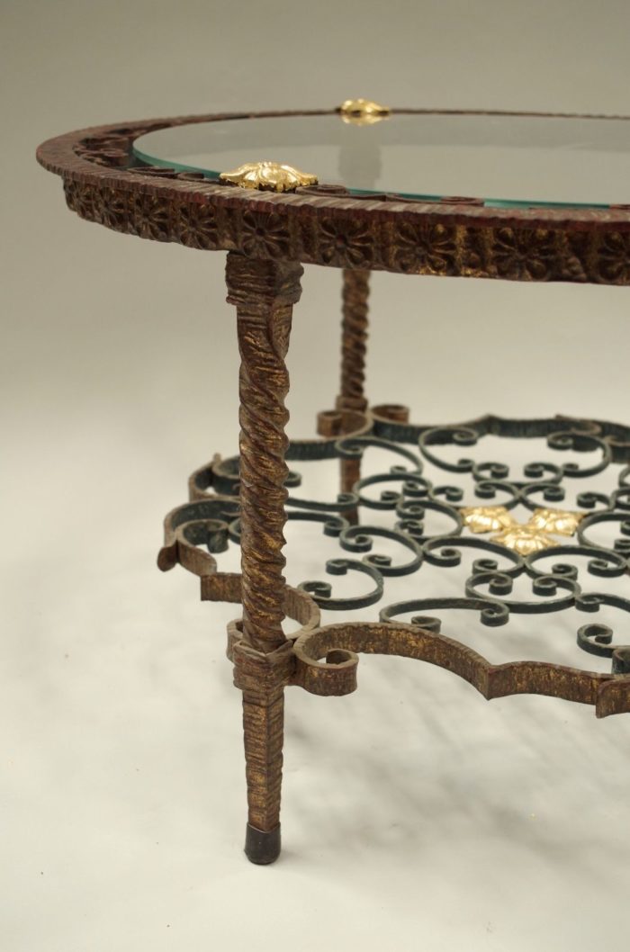 wrought iron italian table