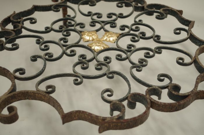 wrought iron italian table