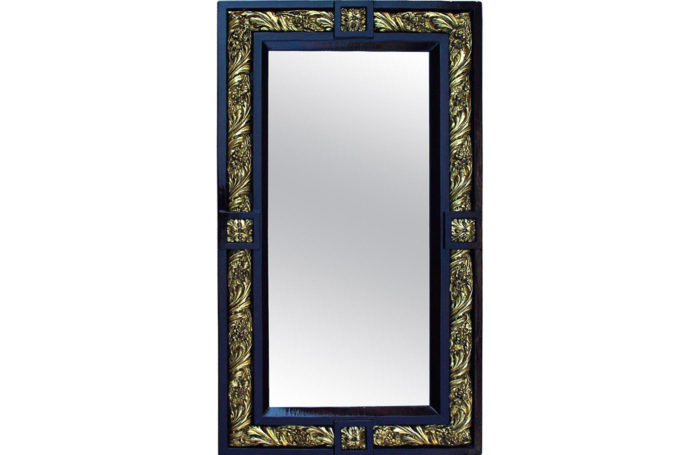 miroir louis XVI 1900 stuc bois