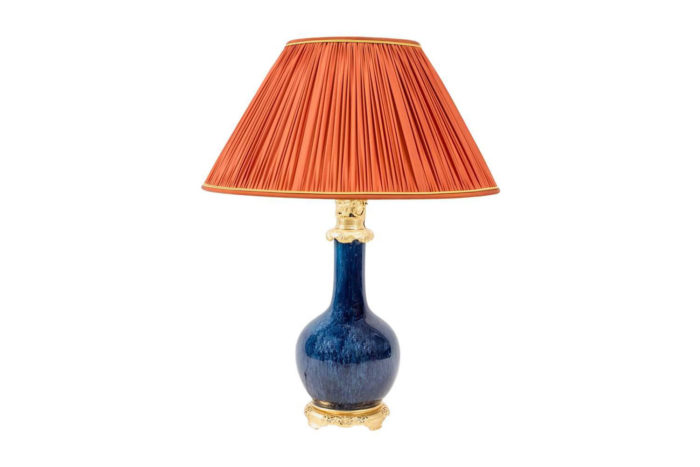 blue porcelain lamp goldstone