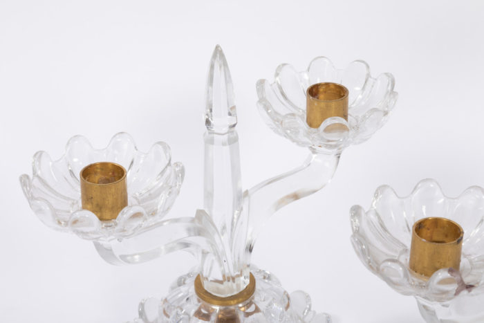 bougeoirs cristal baccarat bobeches