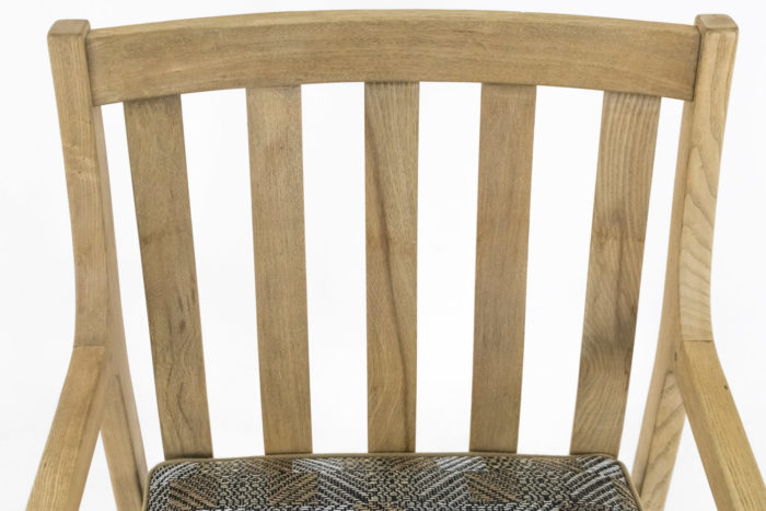 oak armchair backrest openwork