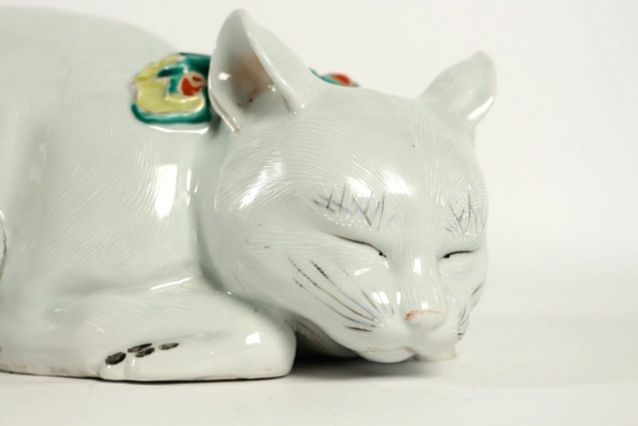 Canton porcelain cat Perret Vibert