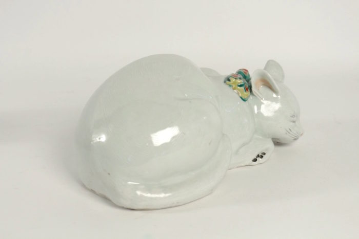 Canton porcelain cat Perret Vibert