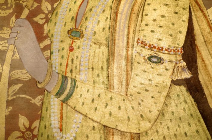 gilt indian rajput costume