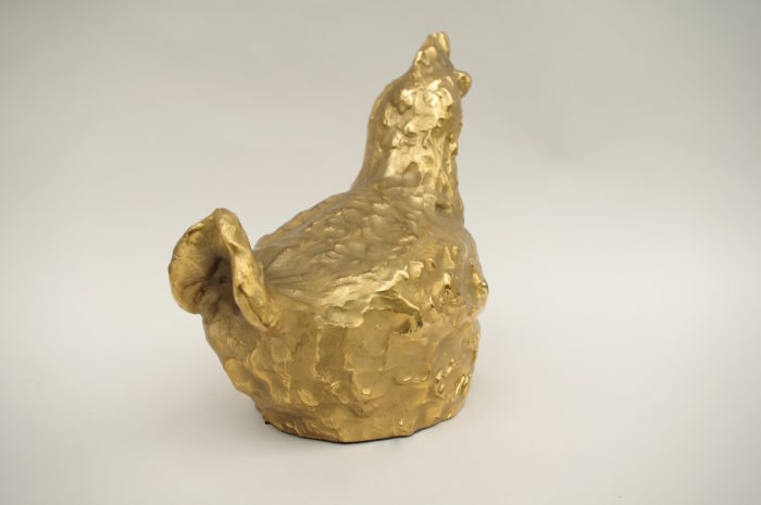 poule bronze doré checa