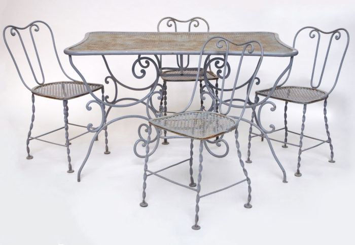 garden furniture set wrought iron