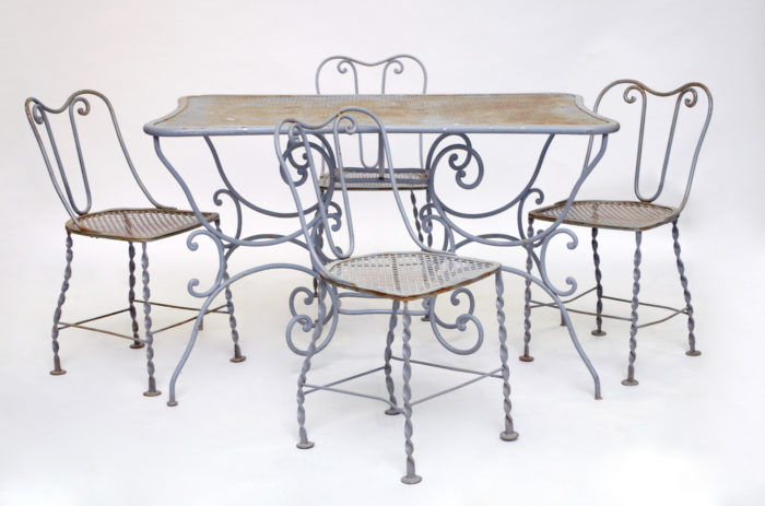 garden furniture set wrought iron