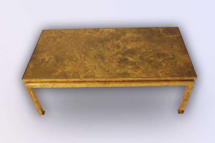 coffee table wrought iron gilt