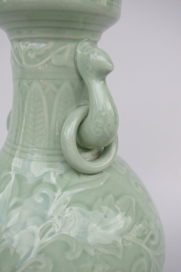 celadon porcelain lamp
