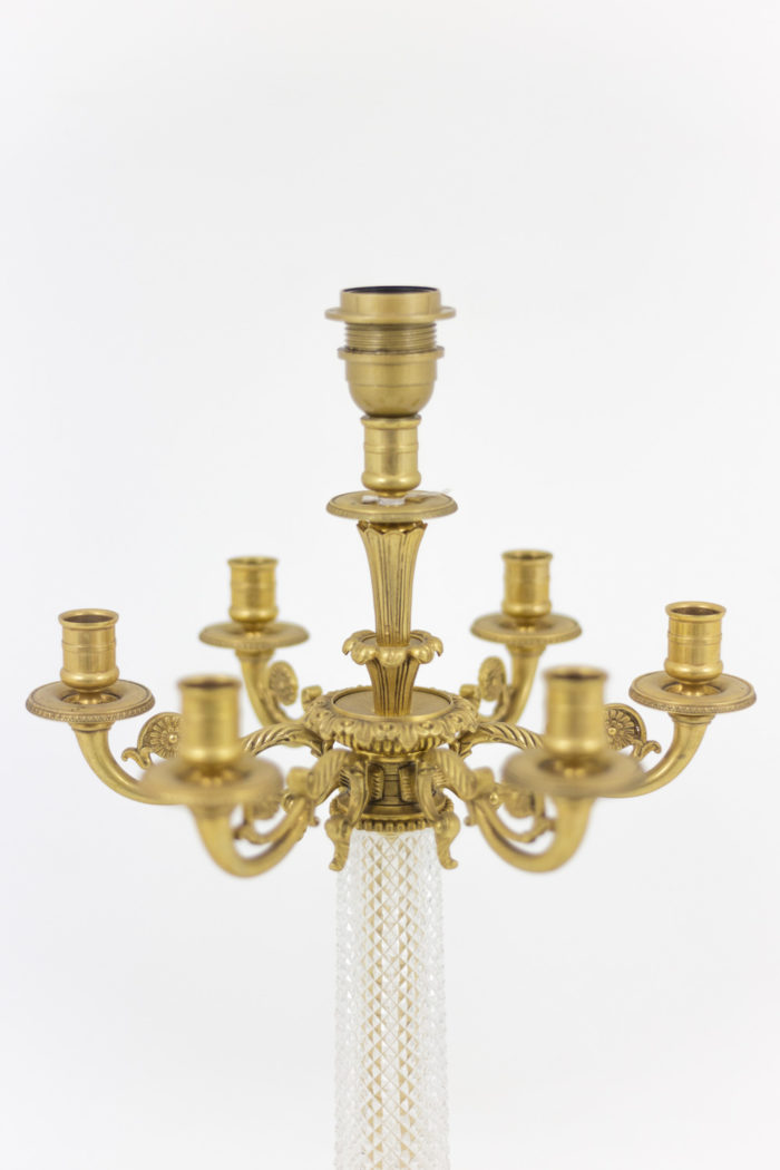 lamp charles x gilt bronze candelabra