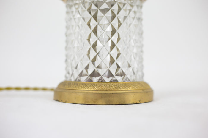 lampe cristal partie basse bronze doré