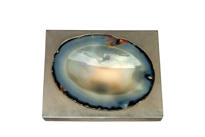 vide poche laiton agate