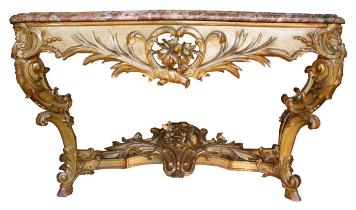 gilt wood louis XV console