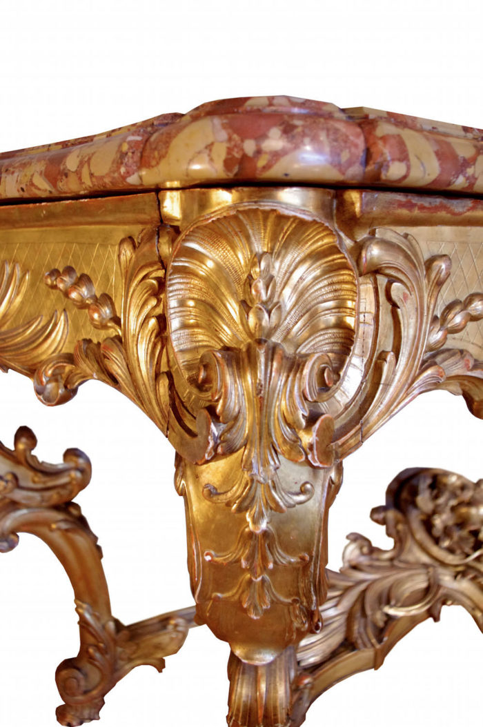 gilt wood louis XV console