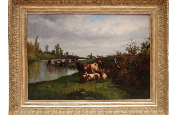 rural pastoral cortes peinture