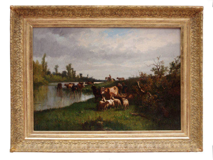 rural pastoral cortes peinture