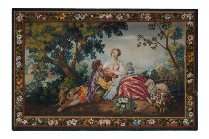 Aubusson style tapestry cartoon