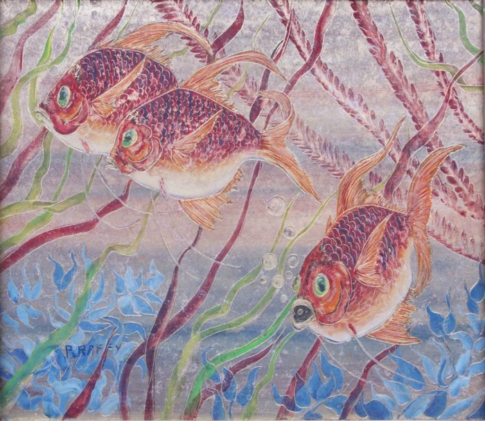 painted engraved fishes raffy