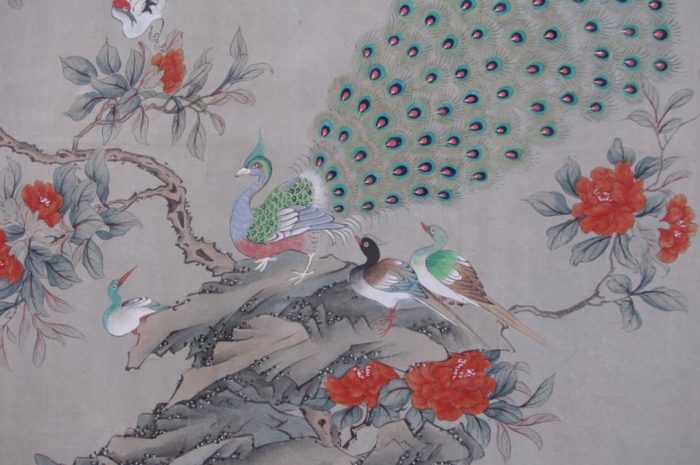 chinese canvas panel