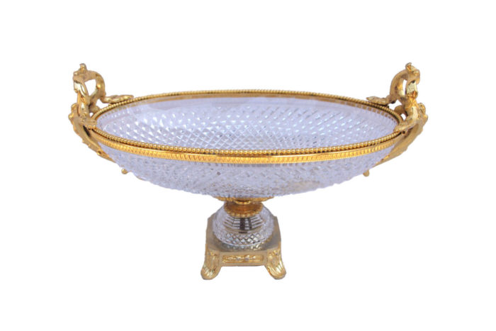 cut crystal oval cup