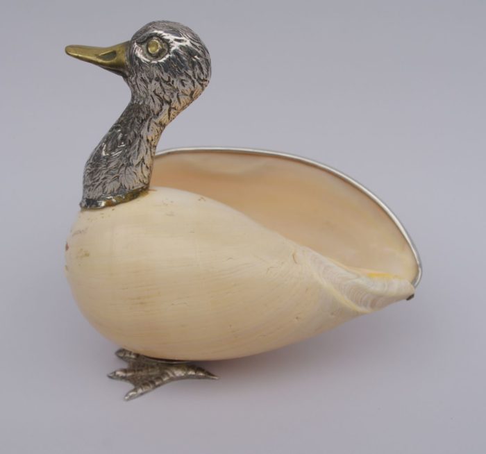 duck trinket bowl duck shell