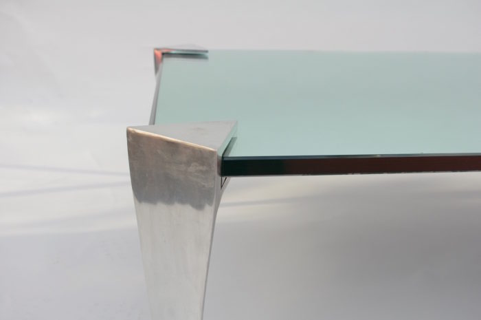 aluminium mirror coffee table