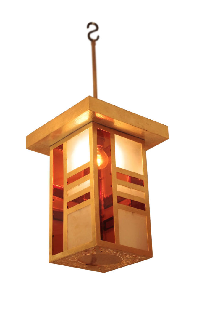 arabic style pendant light brass