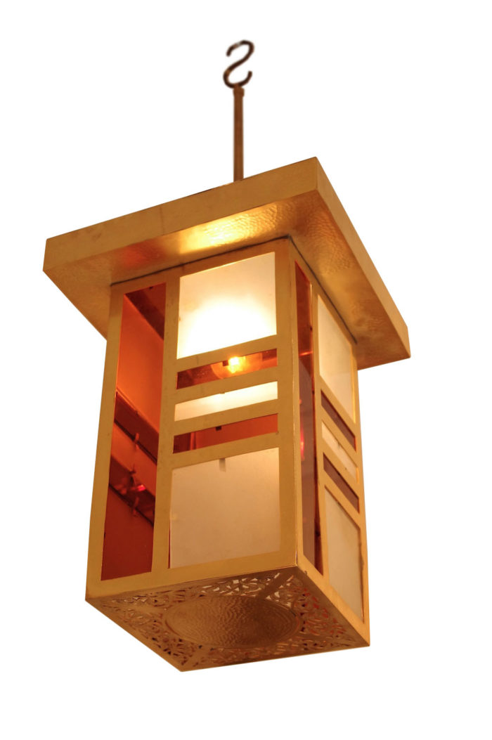 arabic style pendant light brass