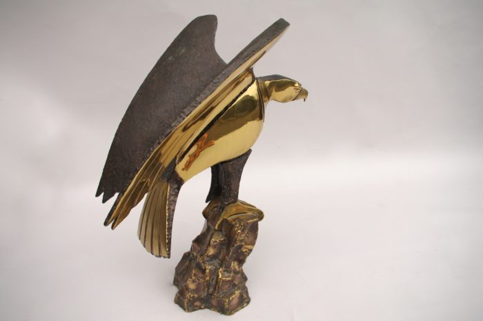 brass eagle sculpture chassin