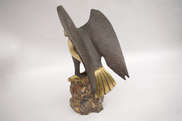 brass eagle sculpture chassin