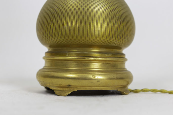 maison gagneau lamps guilloche gilt brass base