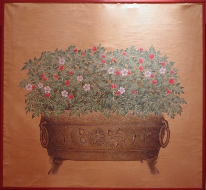 panneau jardiniere framboise