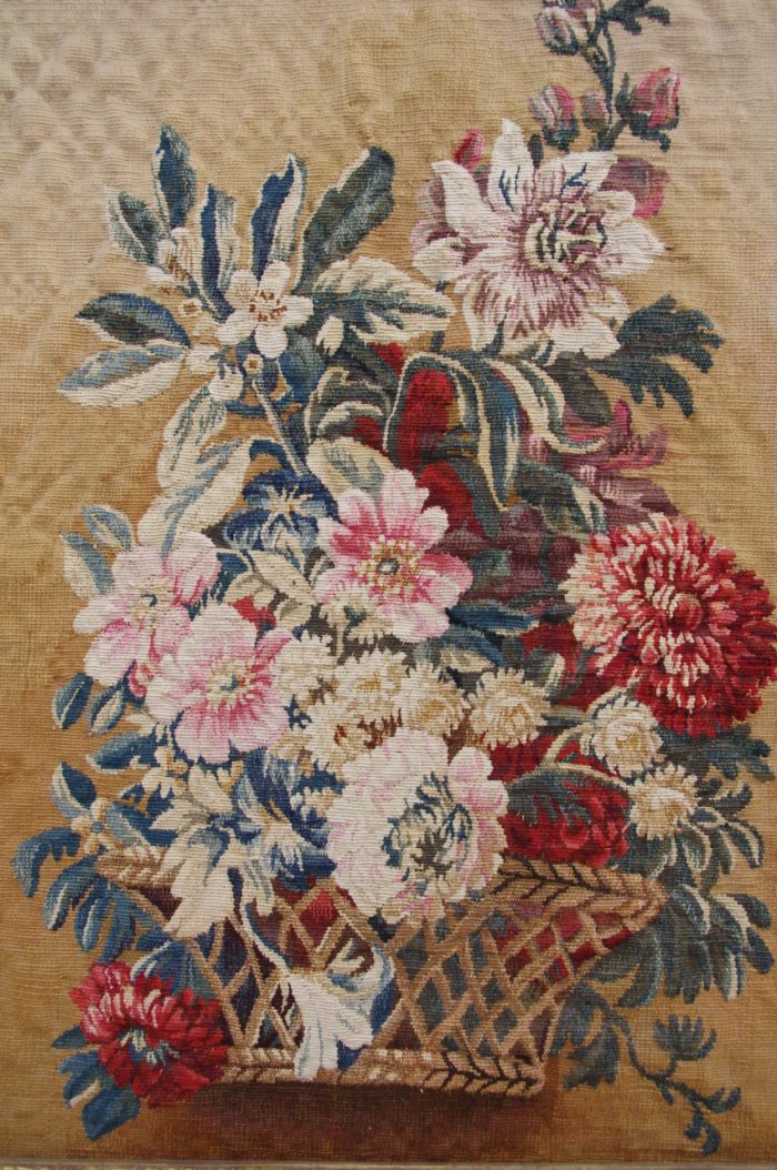 flowers aubusson tapestry