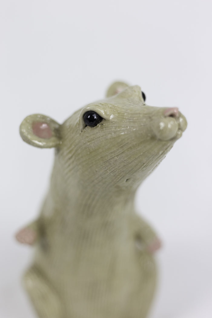 valérie courtet sculpture rat head
