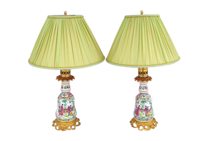 lampes porcelaine bayeux canton