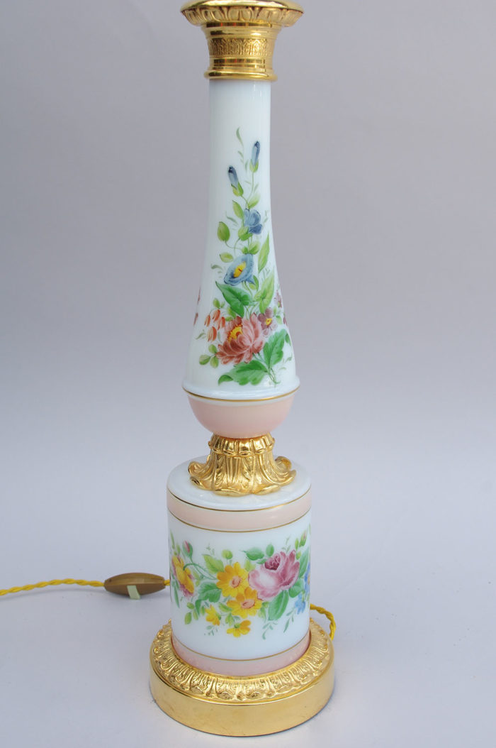 lampe paris porcelain roses pink