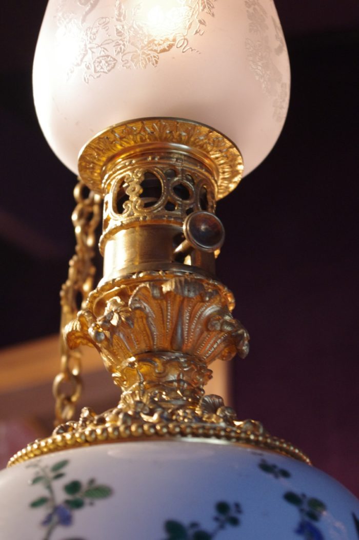 chandelier porcelain canton gilt bronze